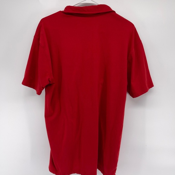 True Classic Mens Red Polo Shirt Short Sleeve Casual Everyday Top‎ XL - Picture 5 of 5